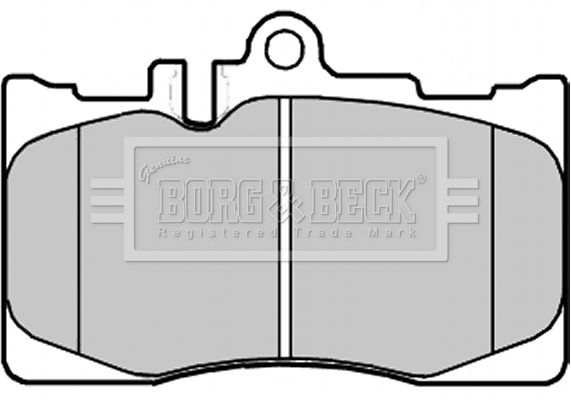 BORG & BECK stabdžių trinkelių rinkinys, diskinis stabdys BBP2230